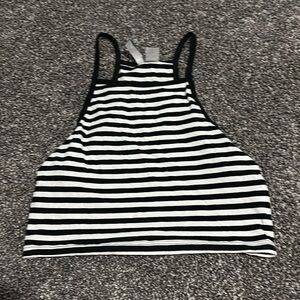 Black and white h&m tank